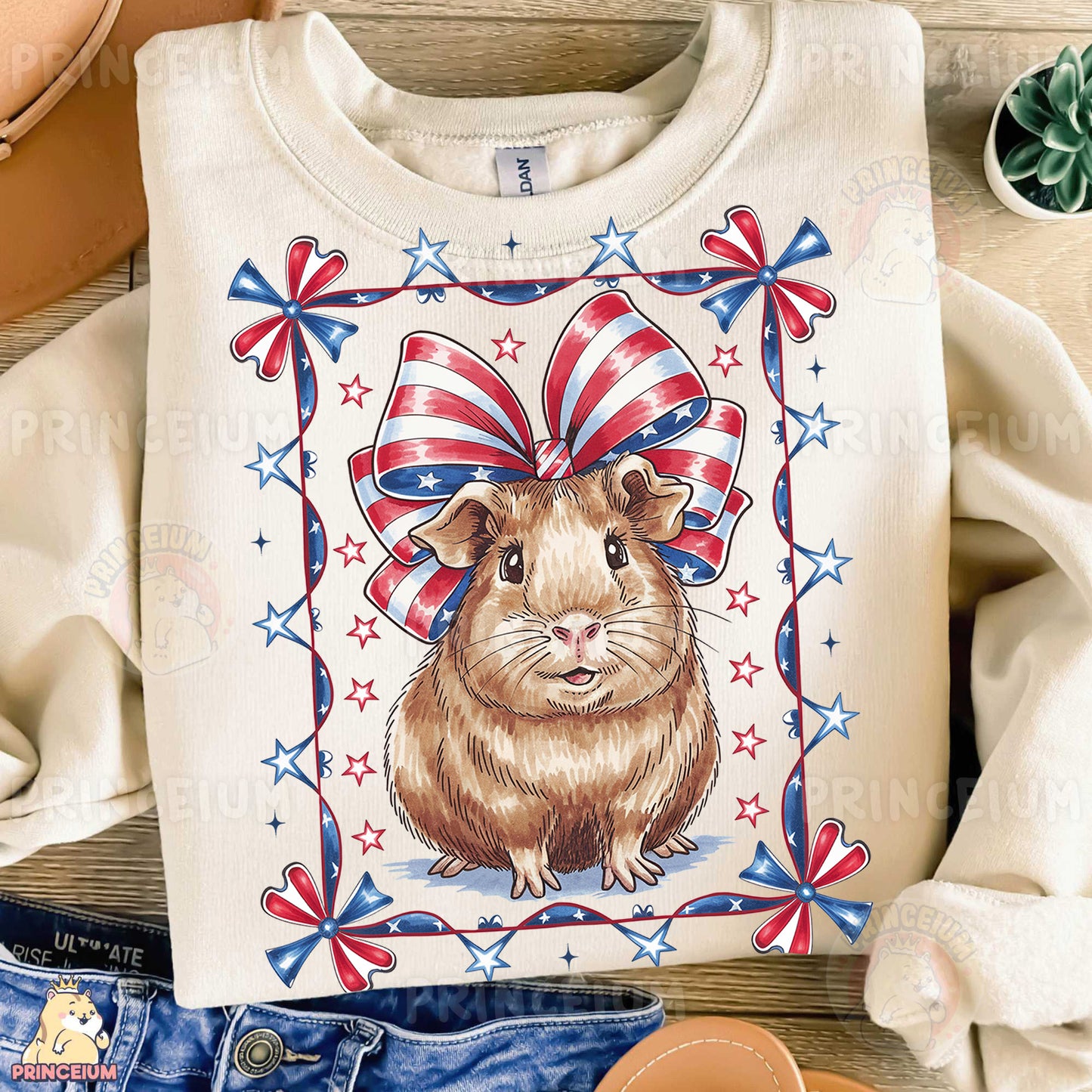 a t - shirt with a picture of a guinea pig on it