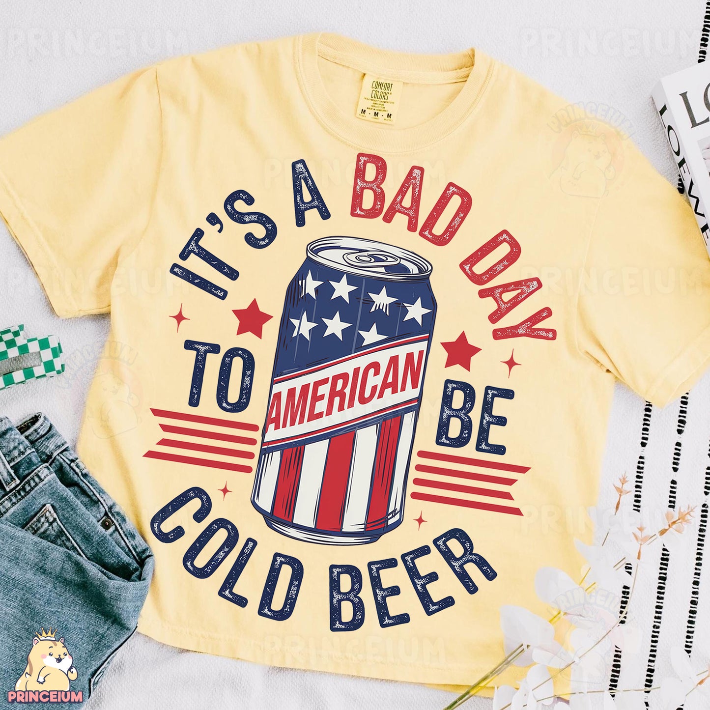 a t - shirt that says it's a bad day to american be cold