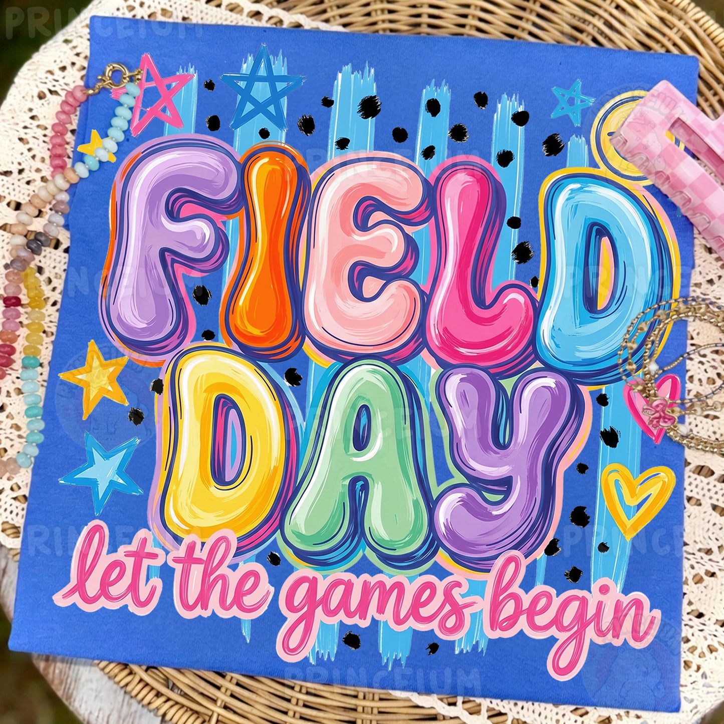 Field Day Let The Games Begin PNG, School Sports Day Shirt Design, Cute Teacher Sublimation