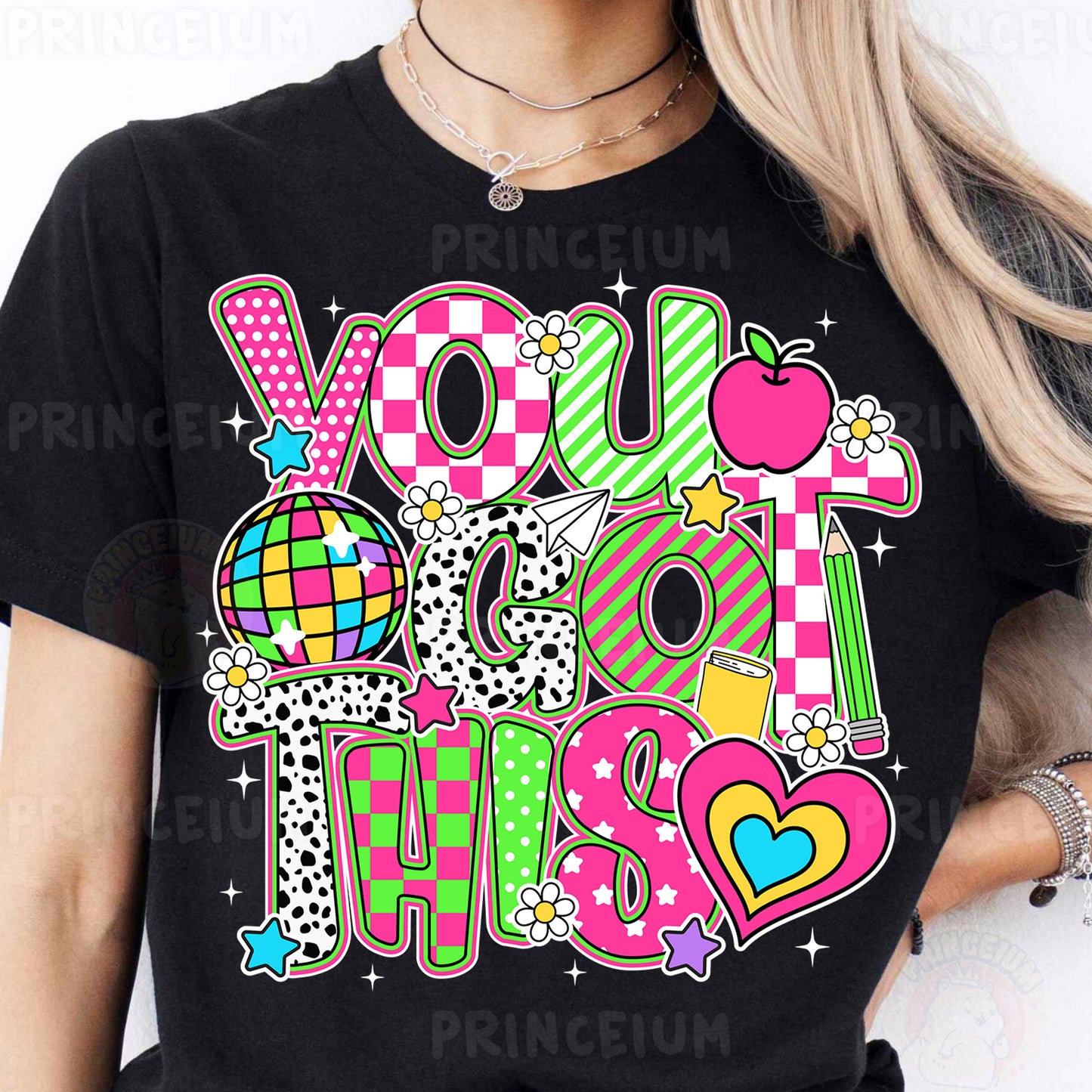 a woman wearing a t - shirt that says you do this