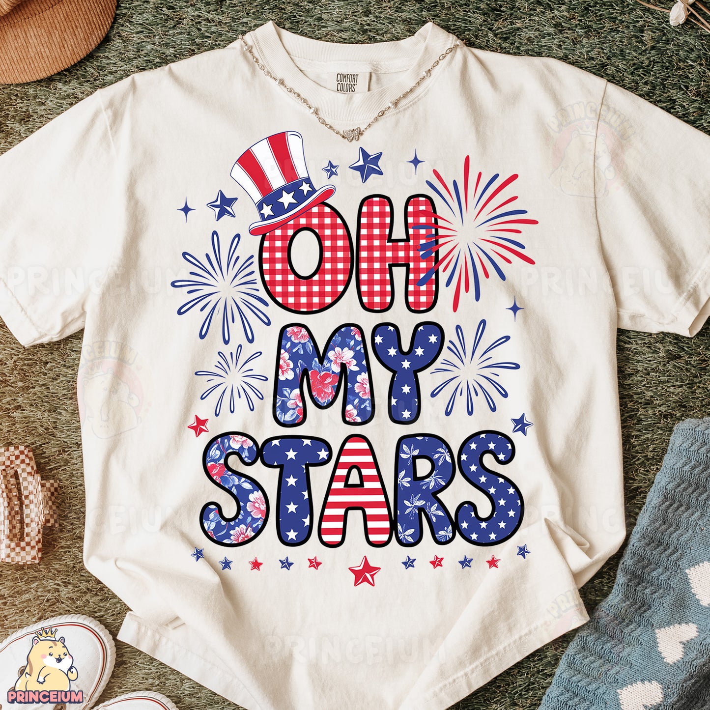 a t - shirt with the words oh my stars on it