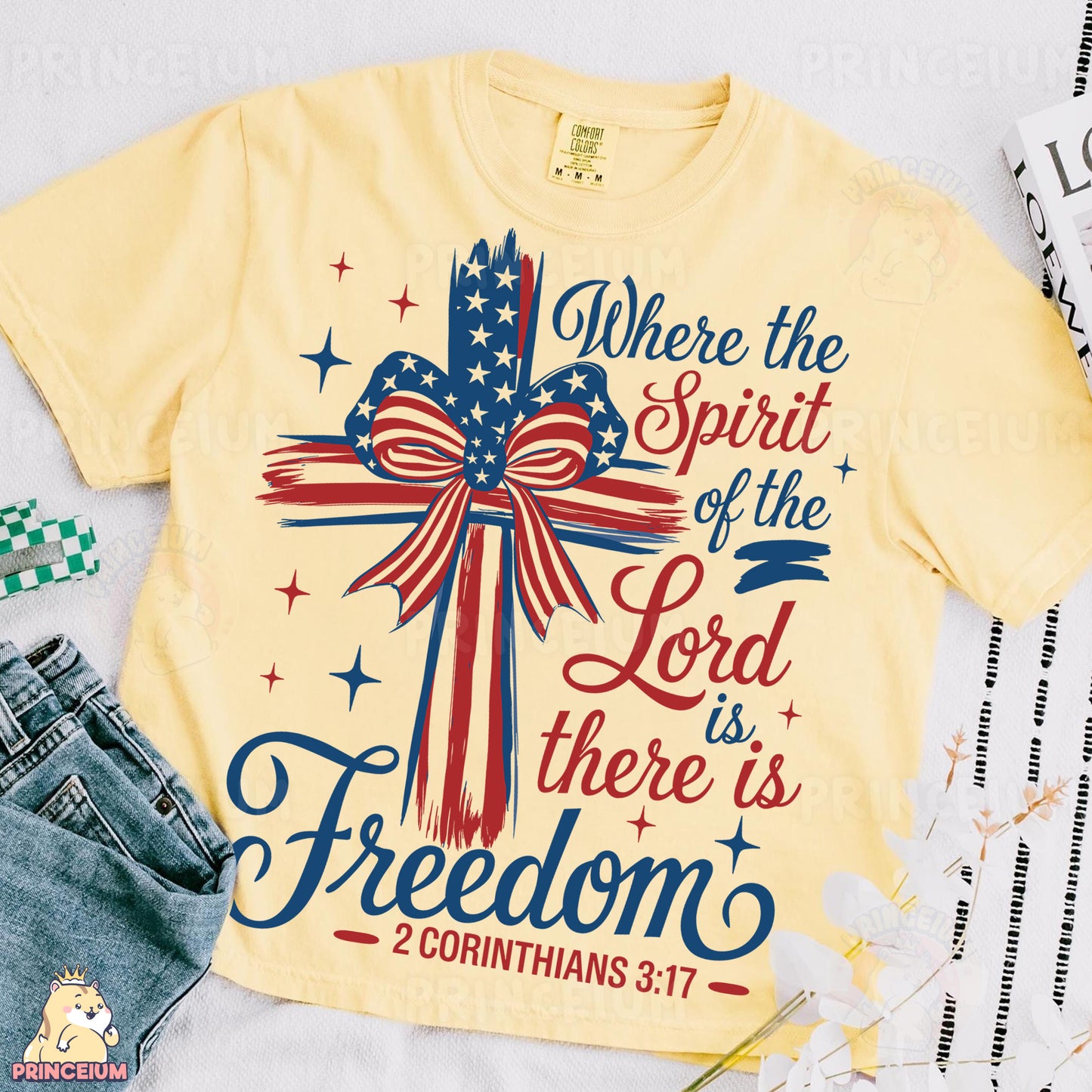 a t - shirt that says, where the spirit of the lord is, there