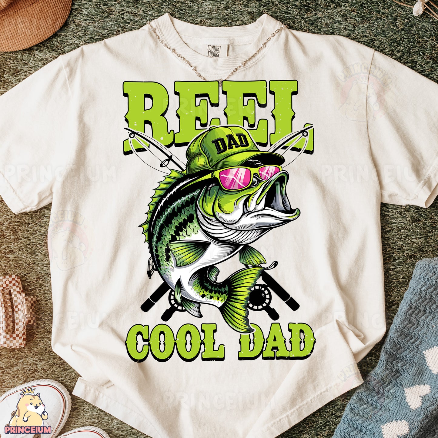 a t - shirt with a fishing image on it