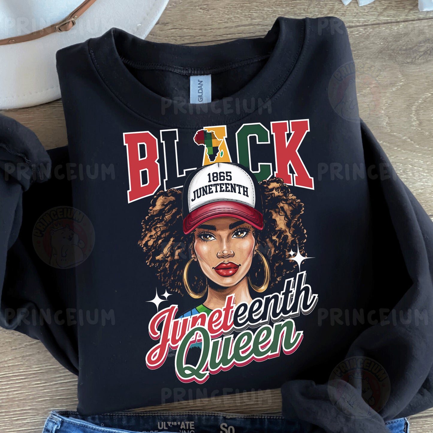 a black shirt with a picture of a woman's face on it