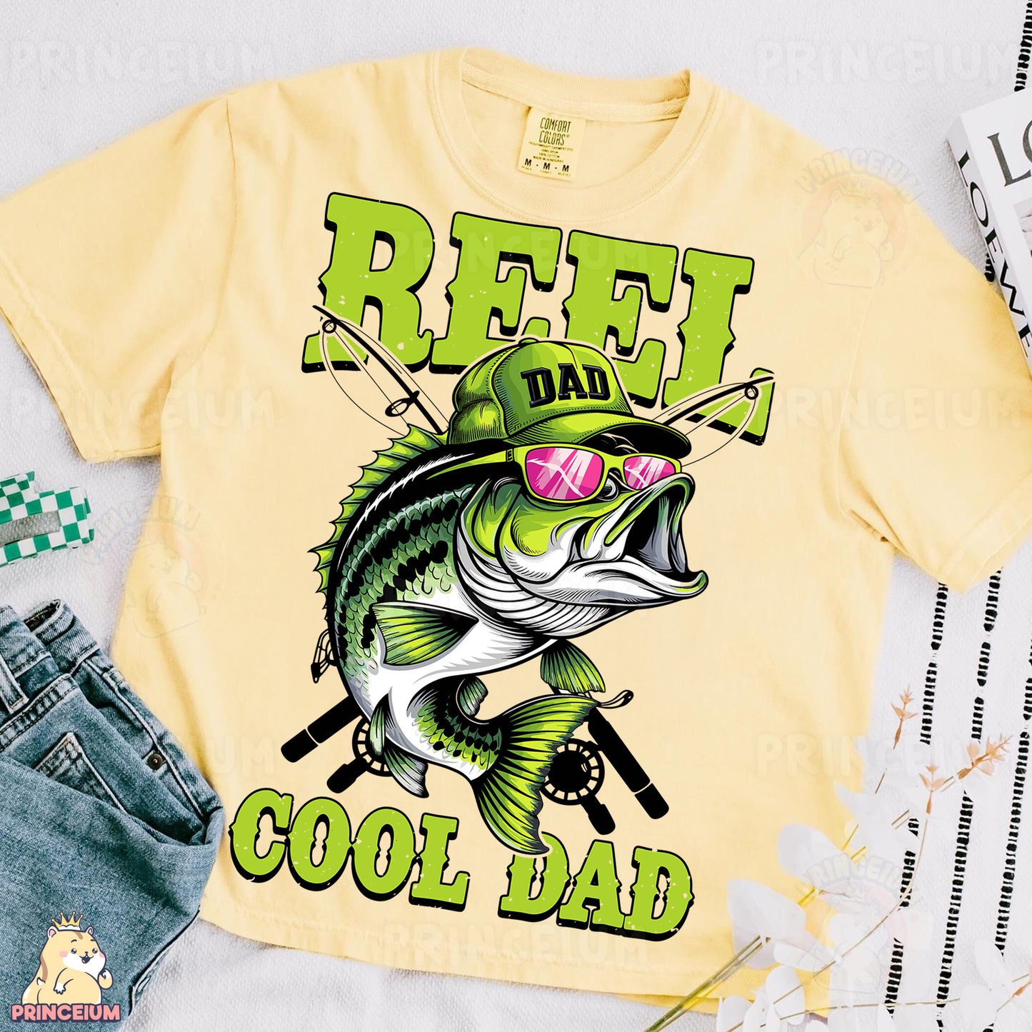 a t - shirt that says real dad, gol dad