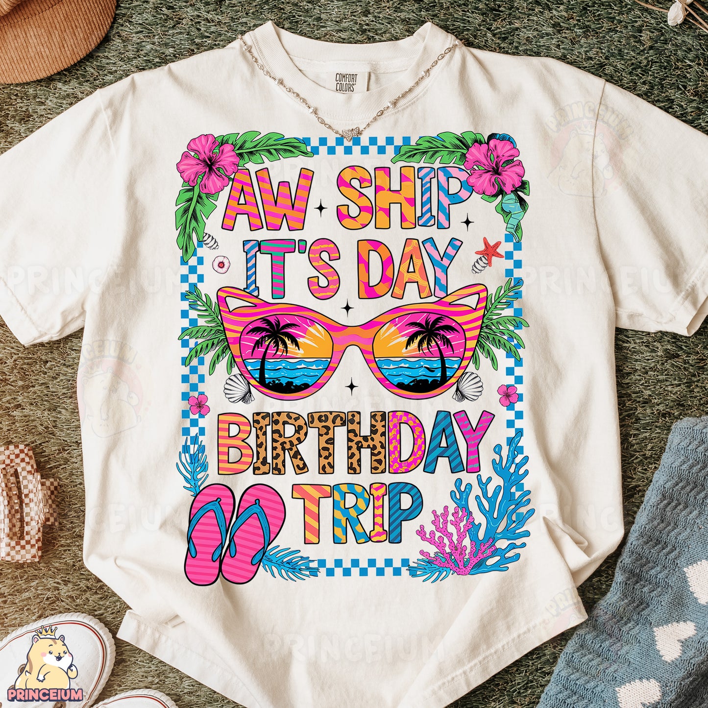 a t - shirt that says, aw ship it's day birthday trip