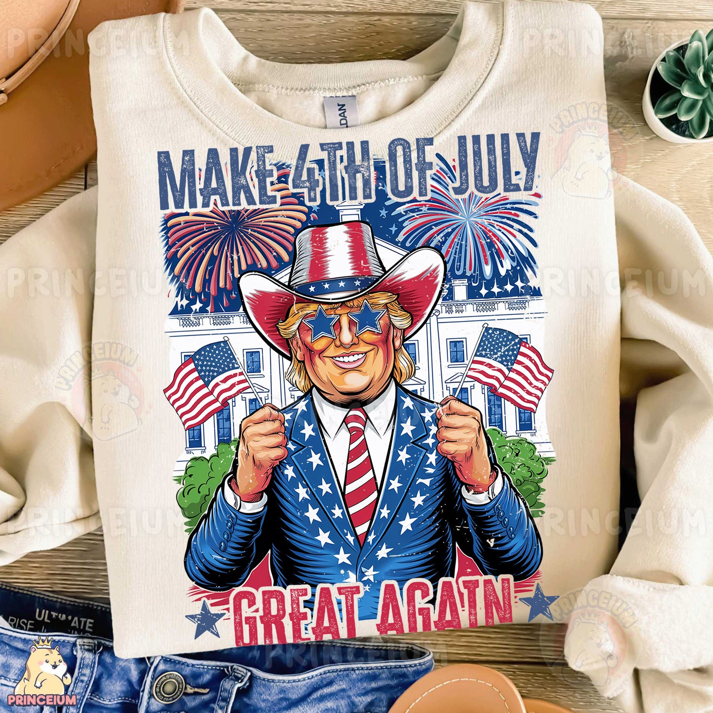 a t - shirt with an image of a man wearing a hat and glasses