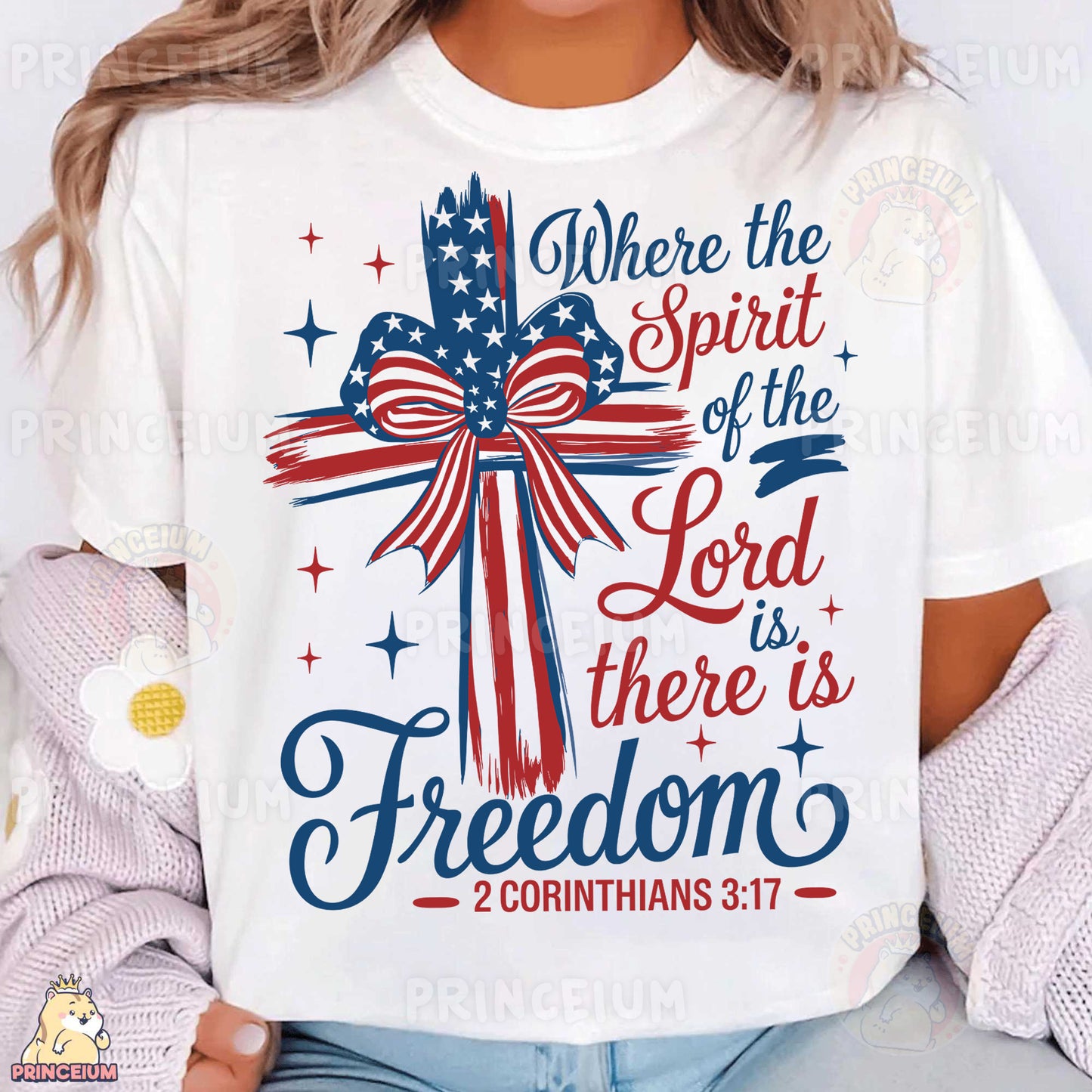 a woman wearing a white t - shirt with the words where the spirit of the
