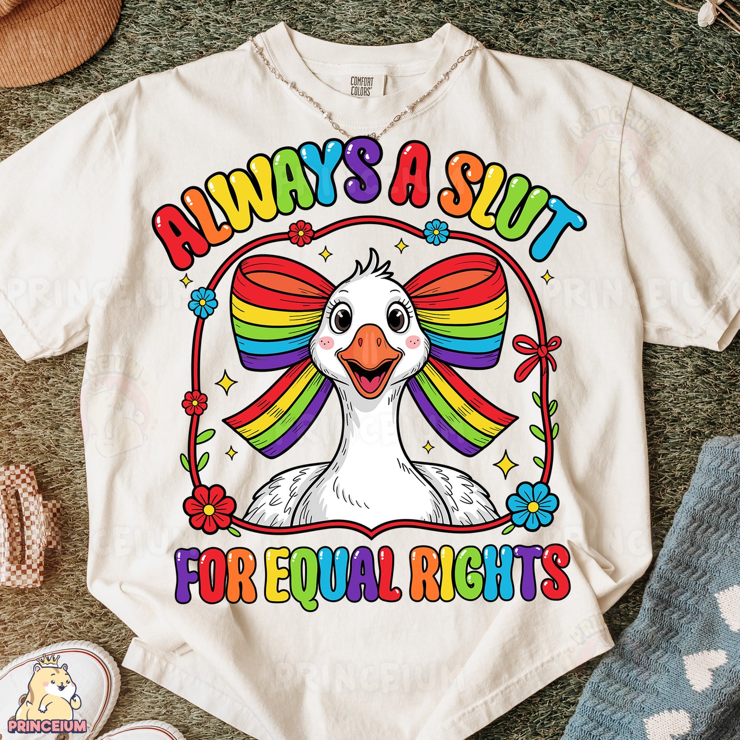 a t - shirt with a picture of a bird on it