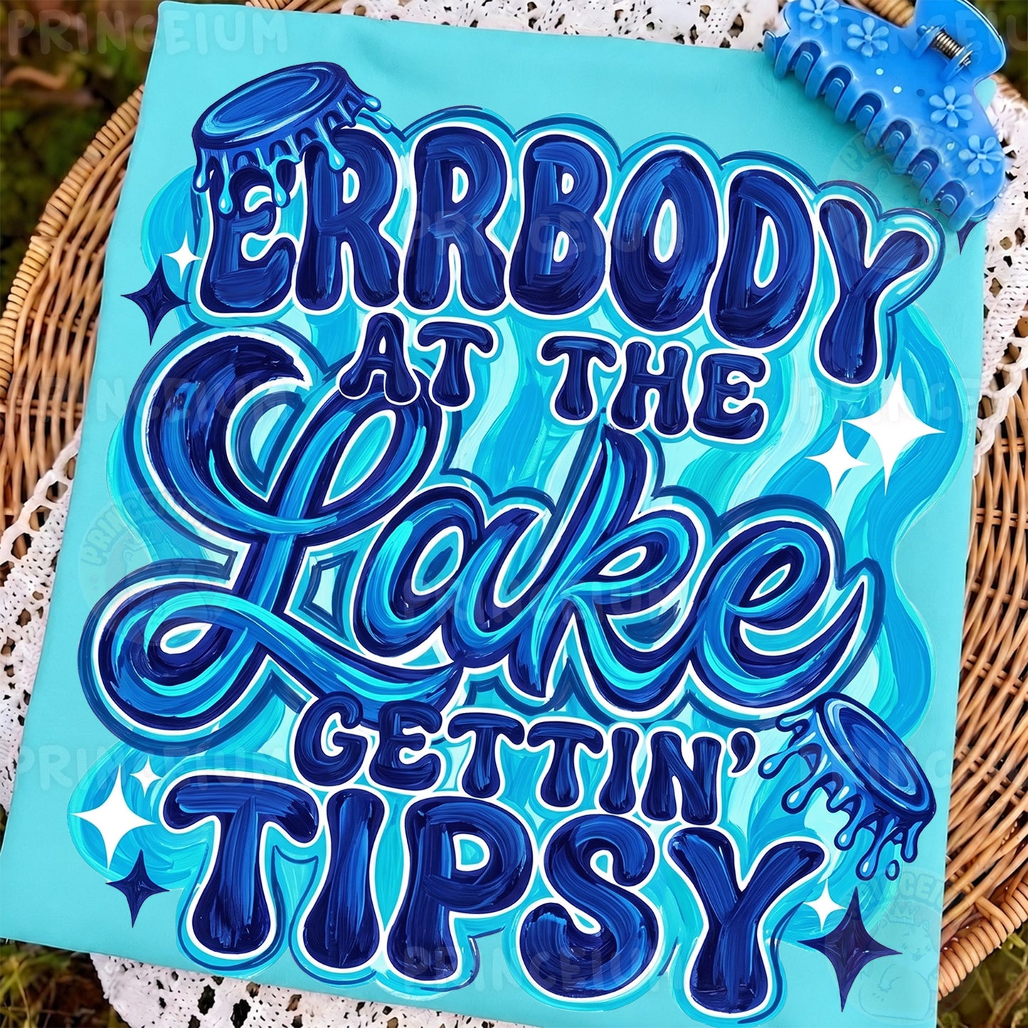 Errbody At The Lake Gettin Tipsy PNG, Funny Lake Trip Shirt Design, Summer Vacation Sublimation