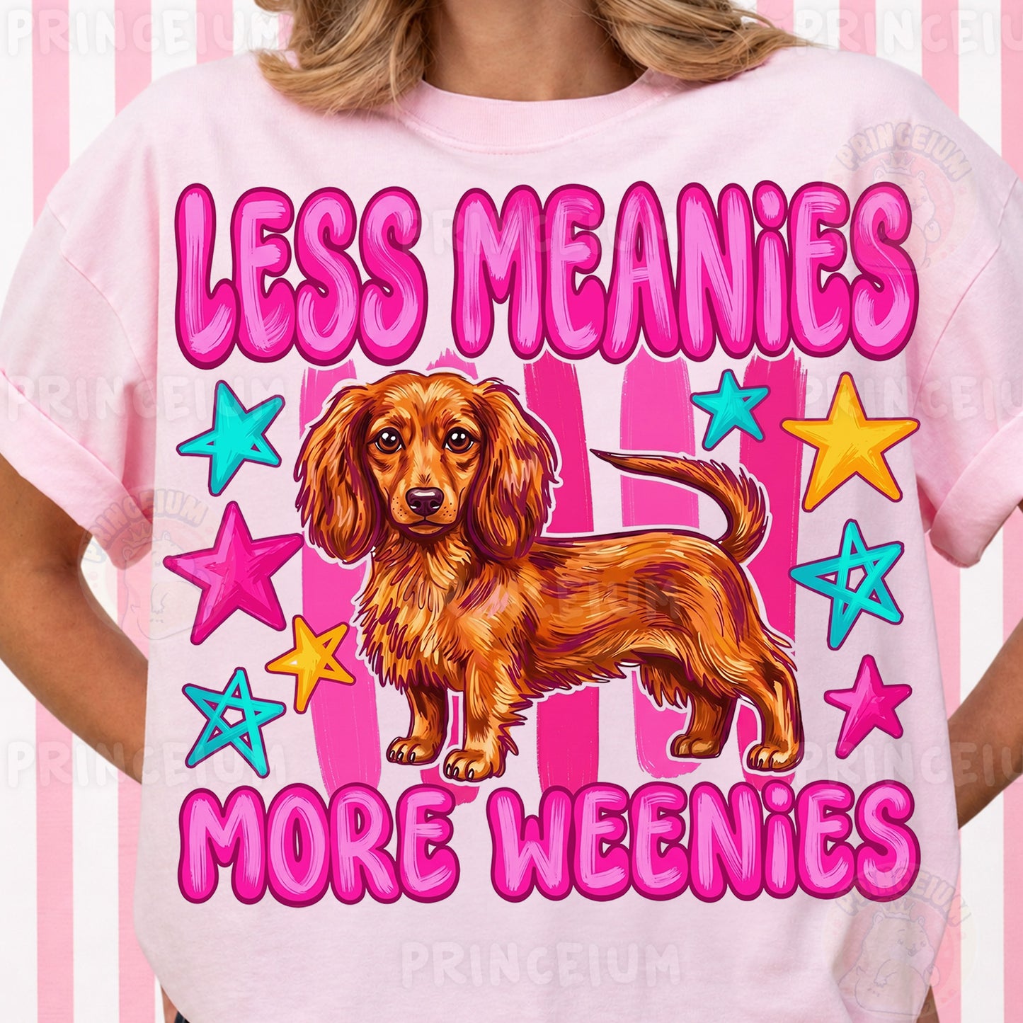 Less Meanies More Weenies Sublimation Design PNG Dachshund Dog Digital Download
