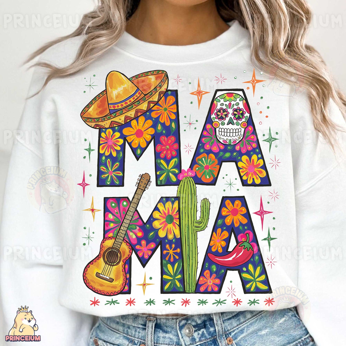 a woman wearing a white shirt that says amo