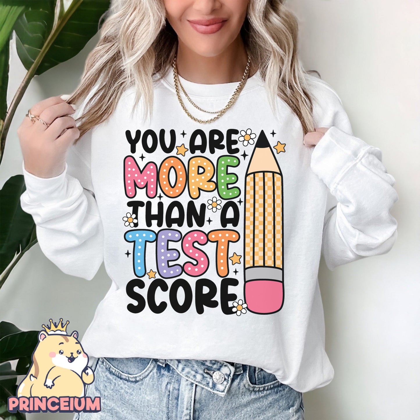 You are more than Test Score Png, Rock The Test Png, Teacher Quotes, Groovy Test Day