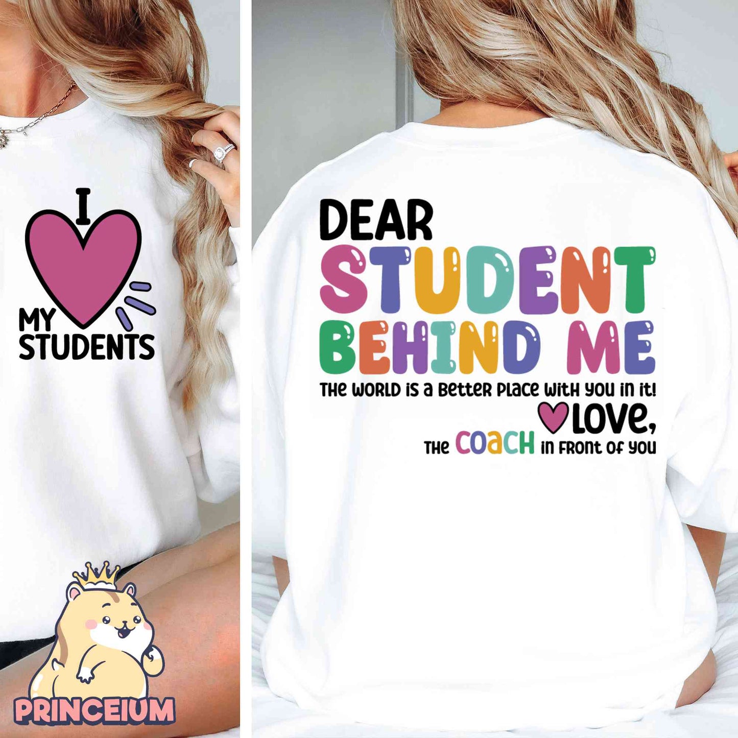 Dear Student Behind Me Png, Inspirational Teacher, Teacher Appreciation, Back to School, Kindergarten Teacher, Office Staff Png, Lunch Lady