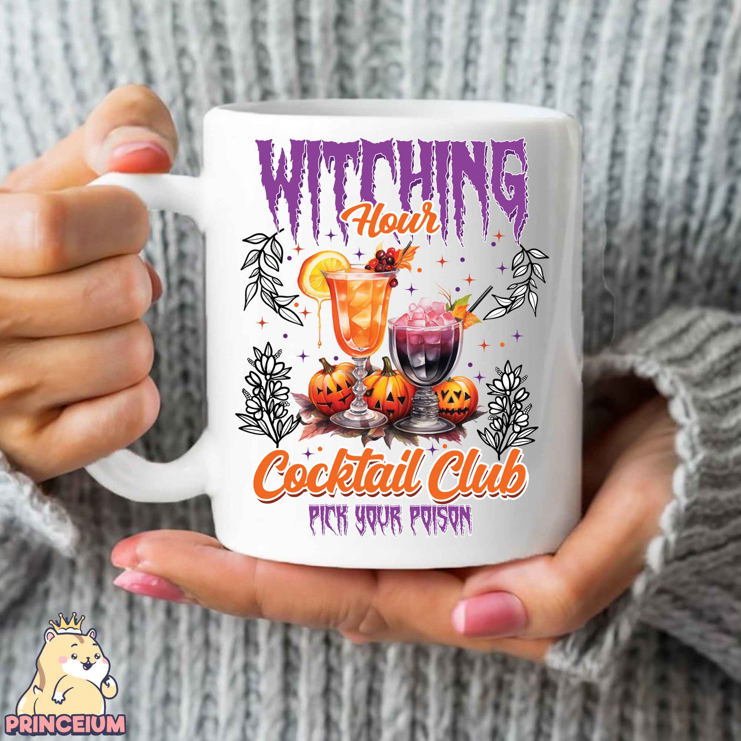 Witching Hour Cocktail Club Png, Retro Halloween Png, Spooky Season, Halloween Shirt Png, Sublimation Designs Digital Downloads