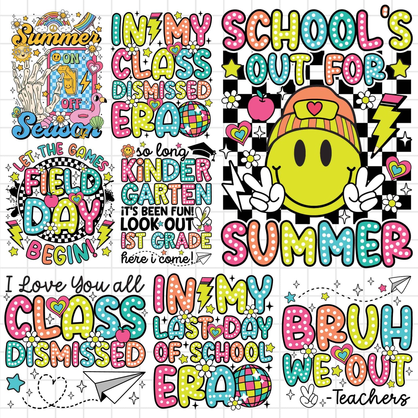 In My Last Day Of School Era Bundle Png, Last Day of School Png, School’s Out For Summer Png, Teacher Summer On, End of the Year Sublimation