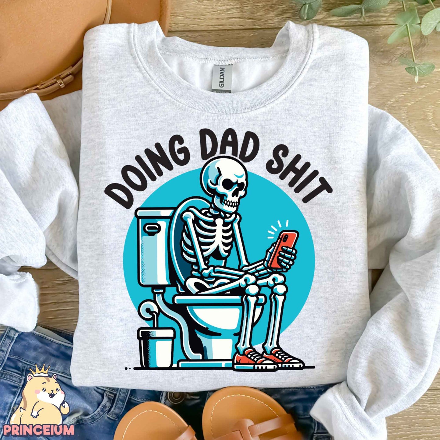 Doing Dad Shit Png, Trendy Father Day T-Shirt, Skeleton Toilet, Trendy Father’s Day T-Shirt Retro Png Design for men, Sublimation Designs