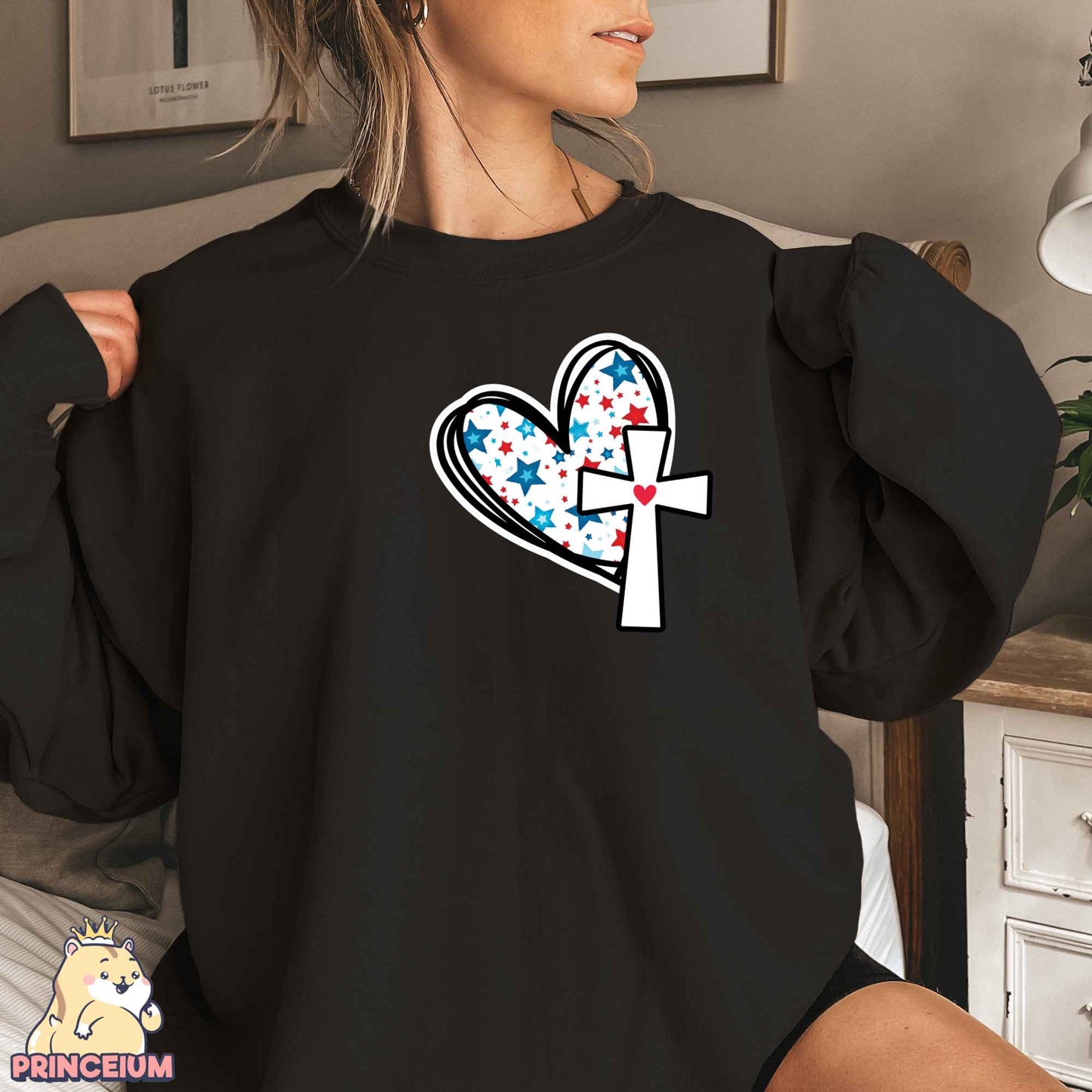 She Loves Jesus and America Too Png, 4th of July, Fourth of July Png, Independence Day, America Png, Sublimation Designs Digital Download