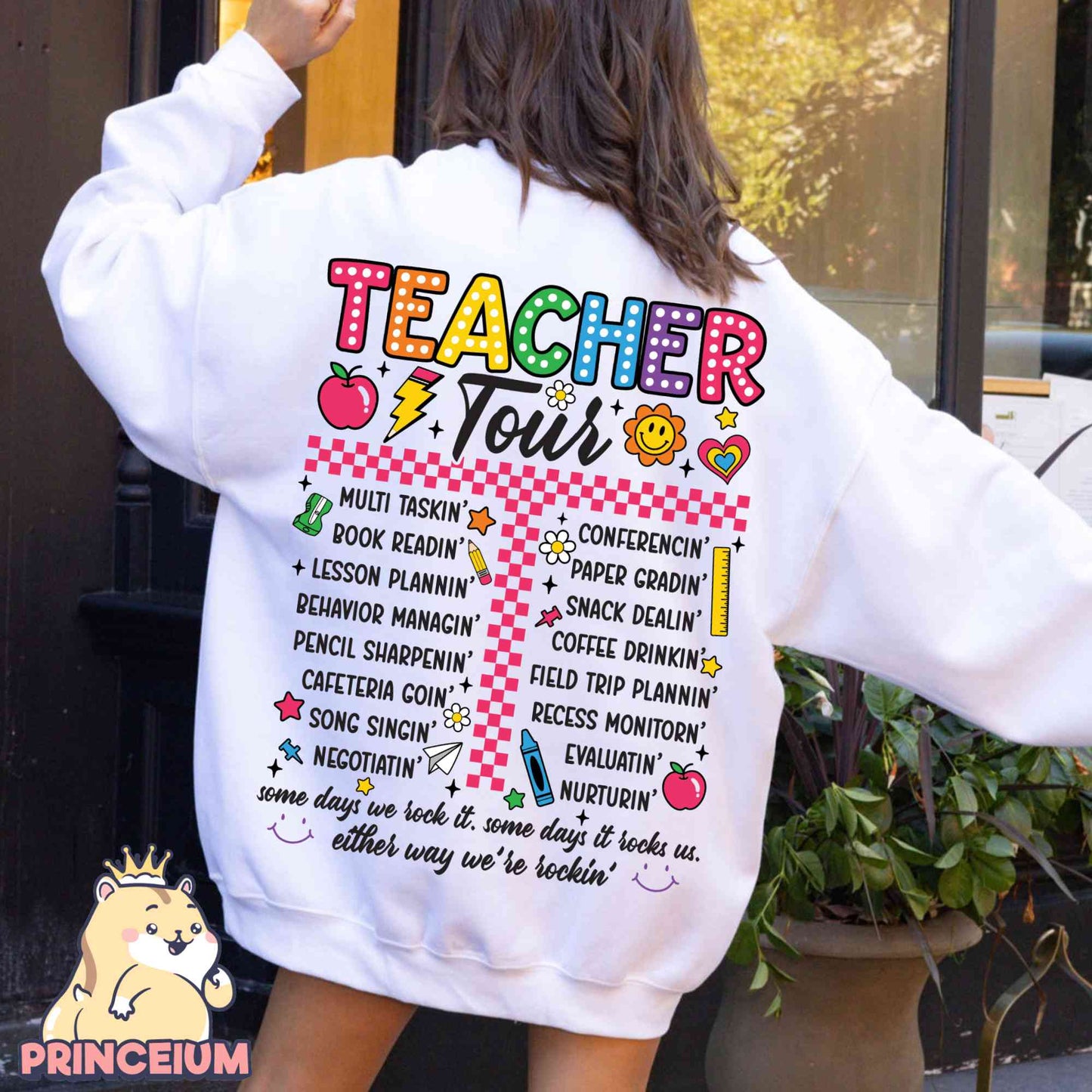 Retro Teacher Png, ABCD Teacher Tour Png, End of Year Png, Back to School, Teacher Gift, Kindergarten Teacher, Elementary School Sublimation