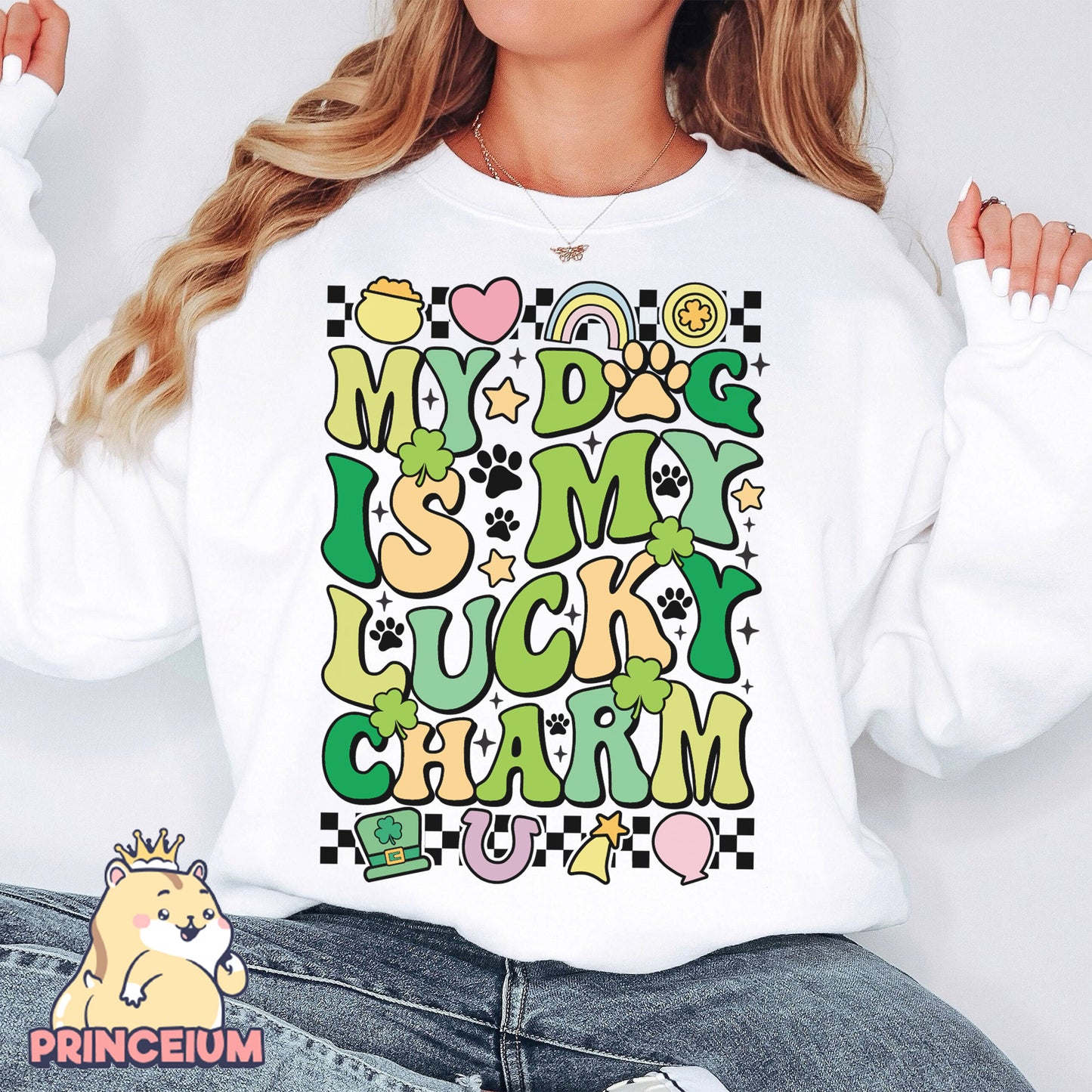 My Dog is My Lucky Charms Png, St Patrick Day Png, Lucky Dog, Dog Lover Png, Dog Mom Png, Clover Png, Dog Lover Gift, Digital Download Files