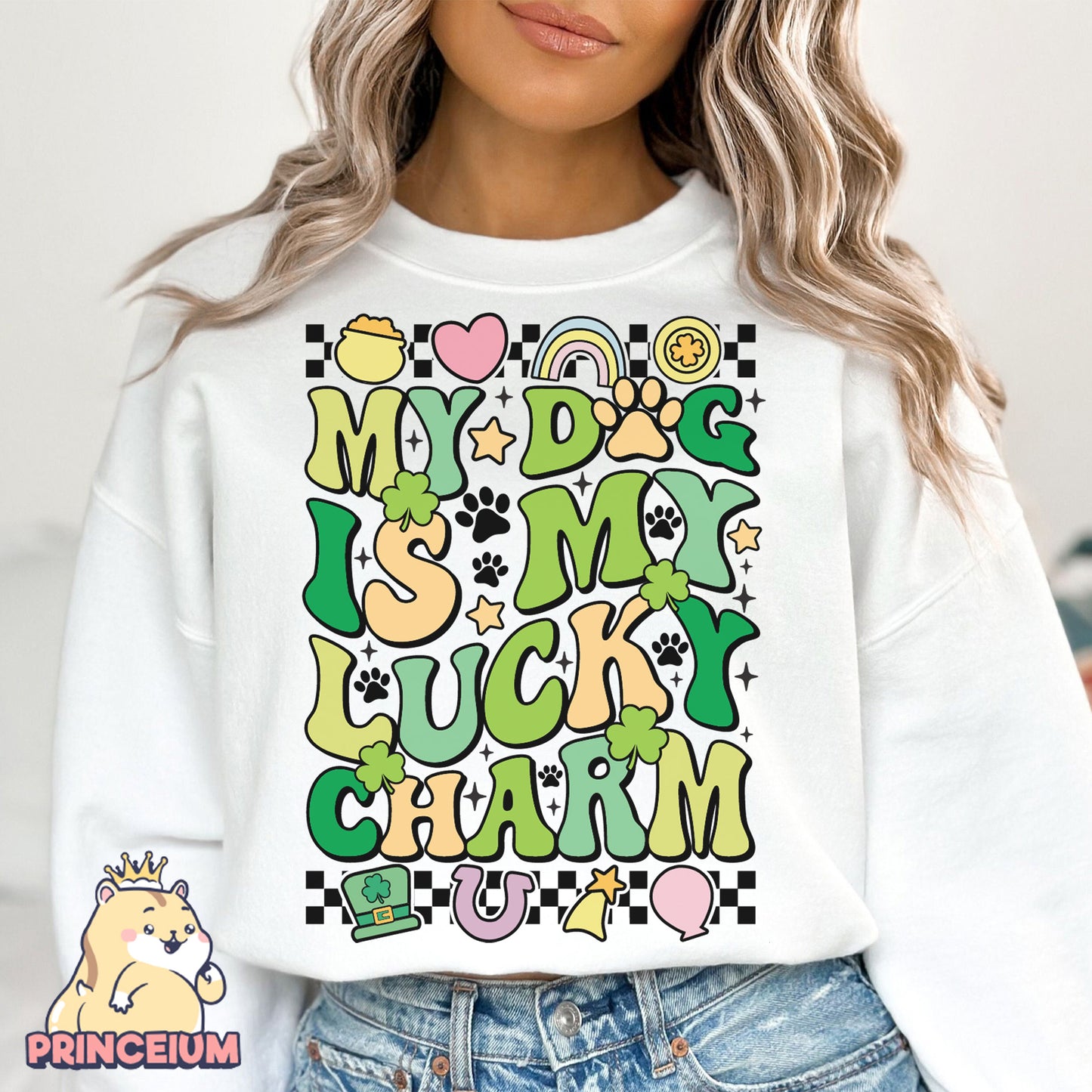 My Dog is My Lucky Charms Png, St Patrick Day Png, Lucky Dog, Dog Lover Png, Dog Mom Png, Clover Png, Dog Lover Gift, Digital Download Files