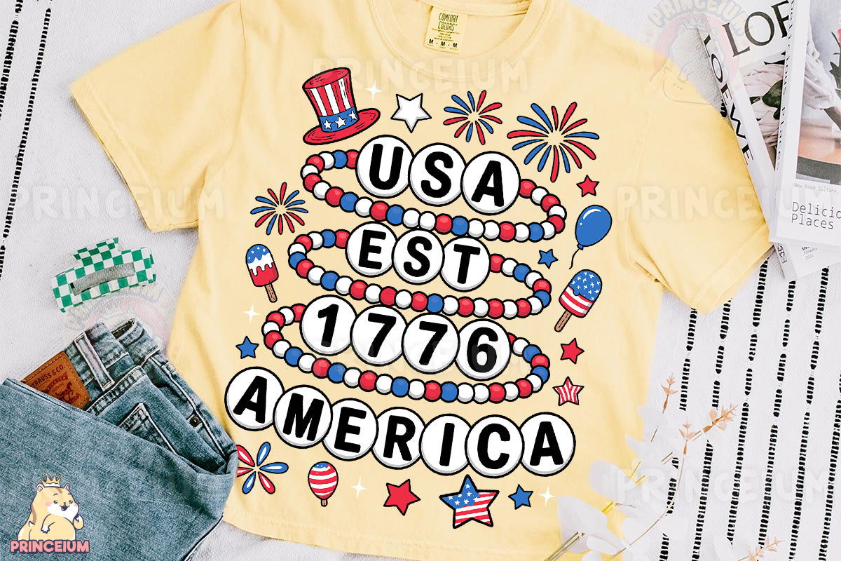 a yellow t - shirt with the words usa got america printed on it