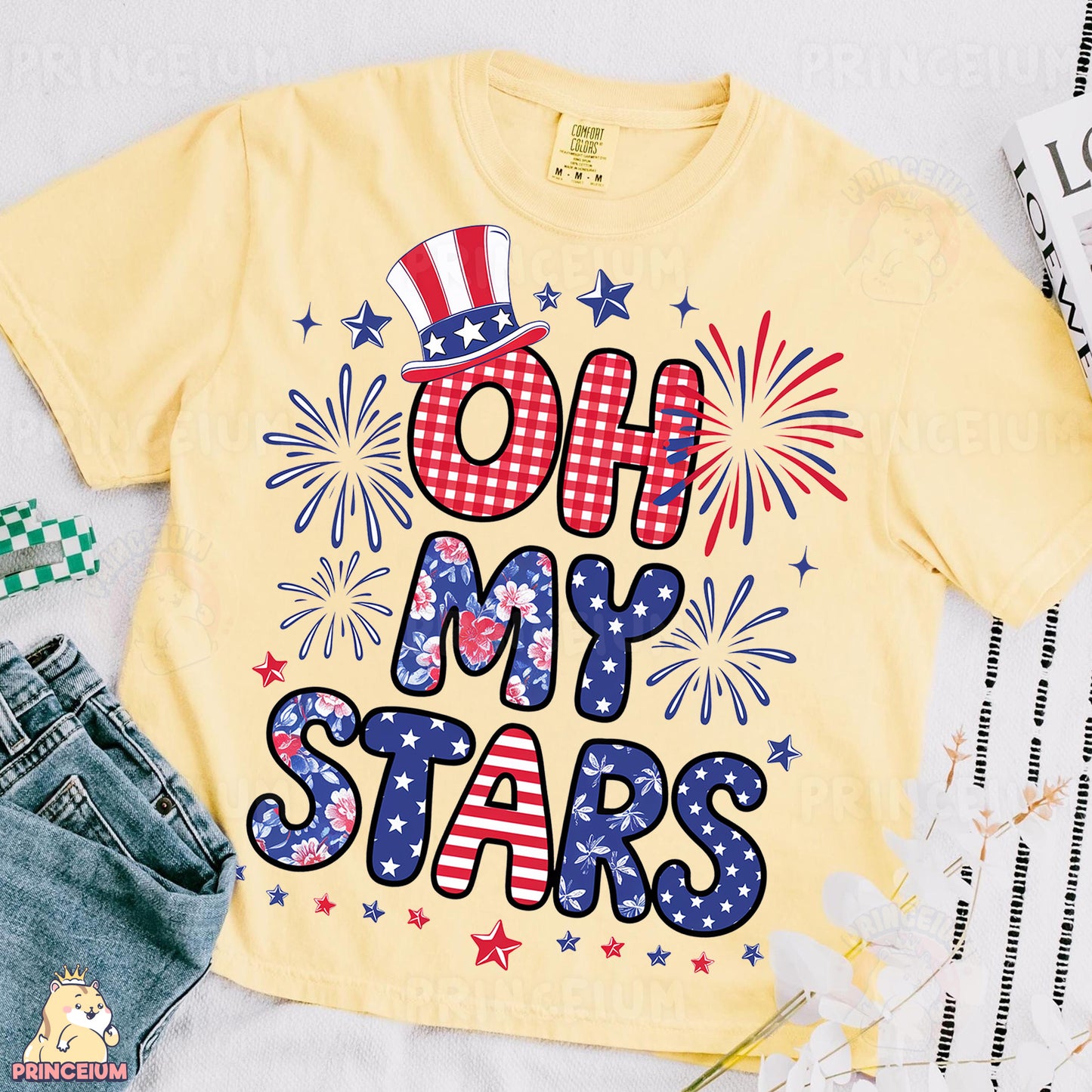 a t - shirt with the words oh my stars on it