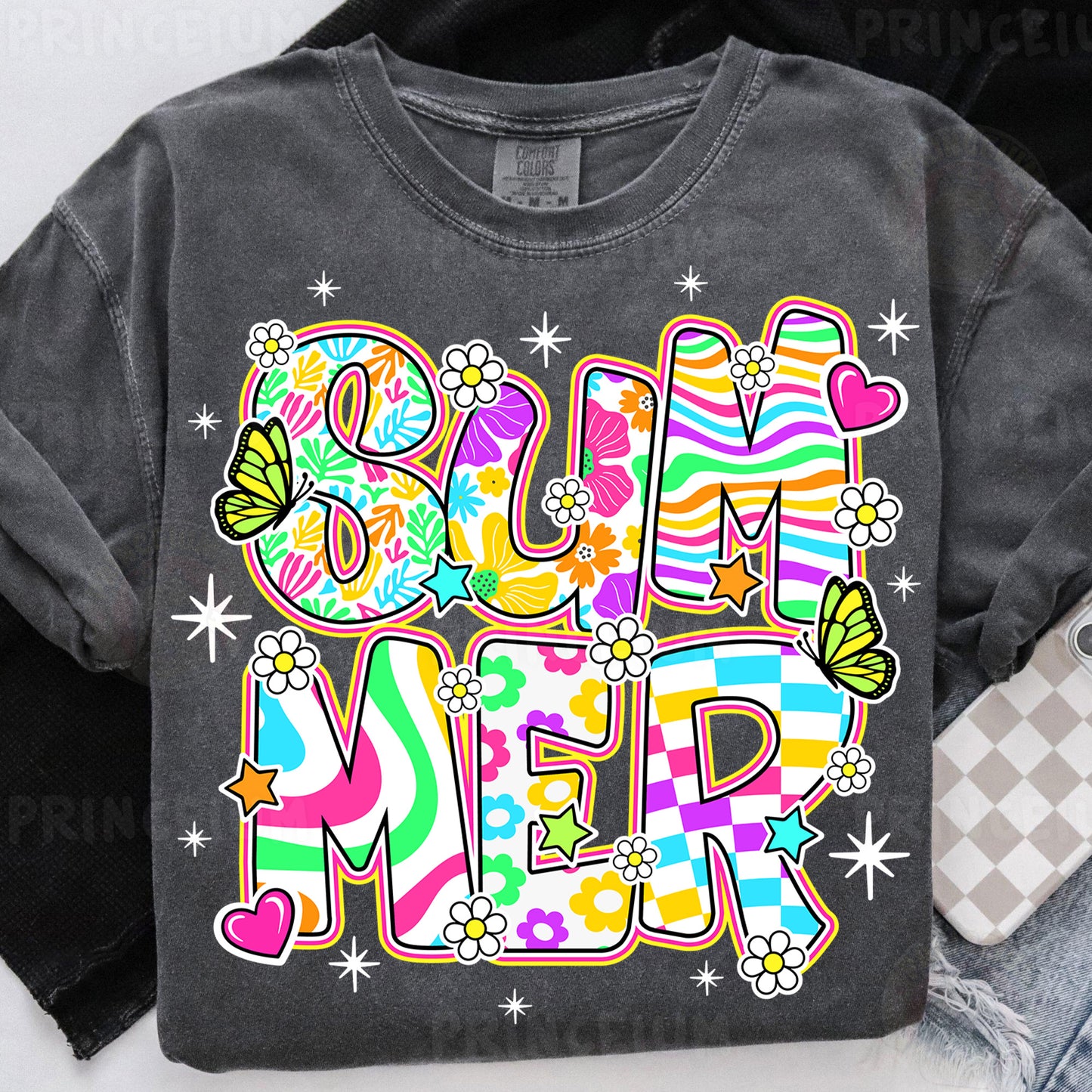 a t - shirt with the word love is in the middle of it