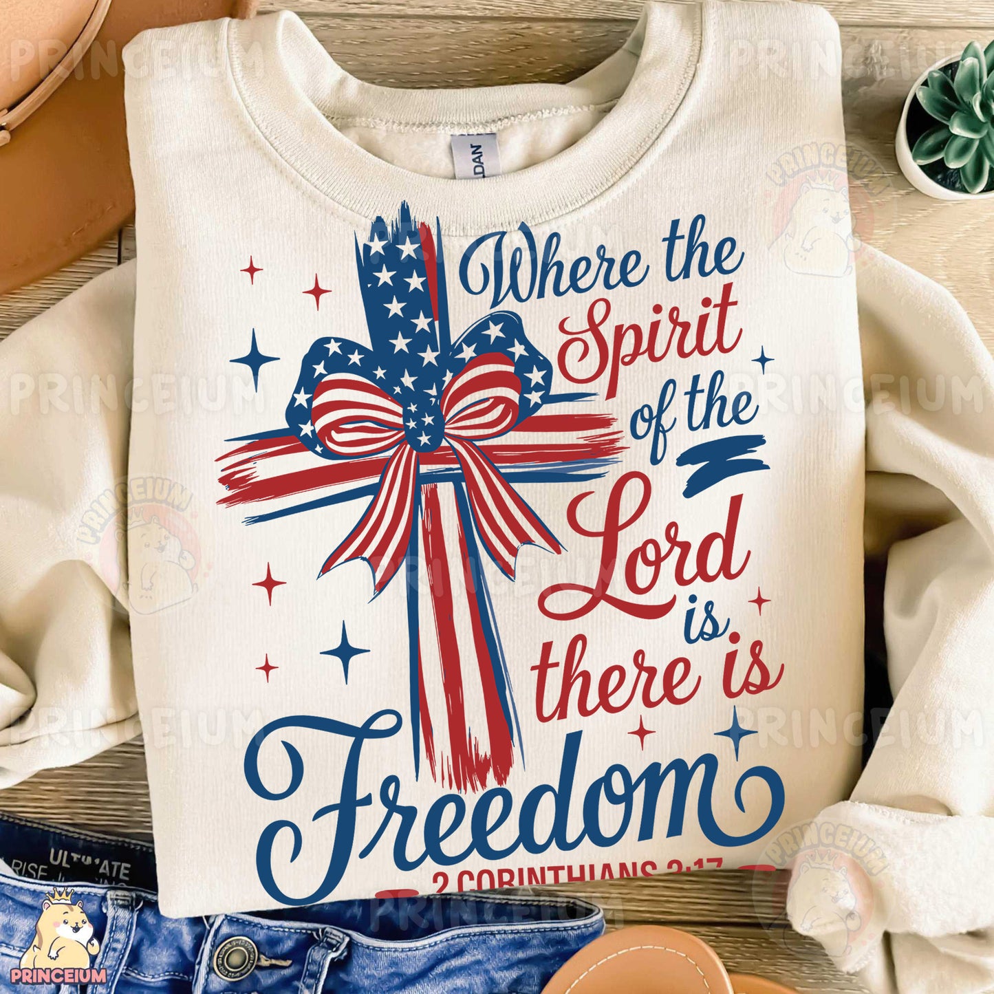 a t - shirt that says where the spirit of the lord is, there is