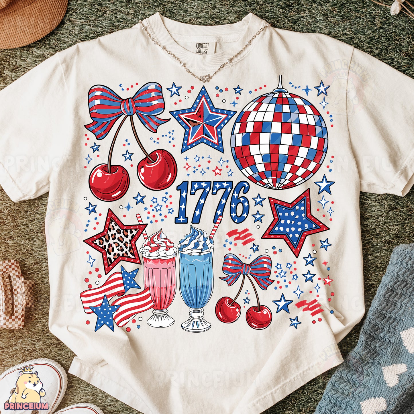 a t - shirt with a patriotic design on it