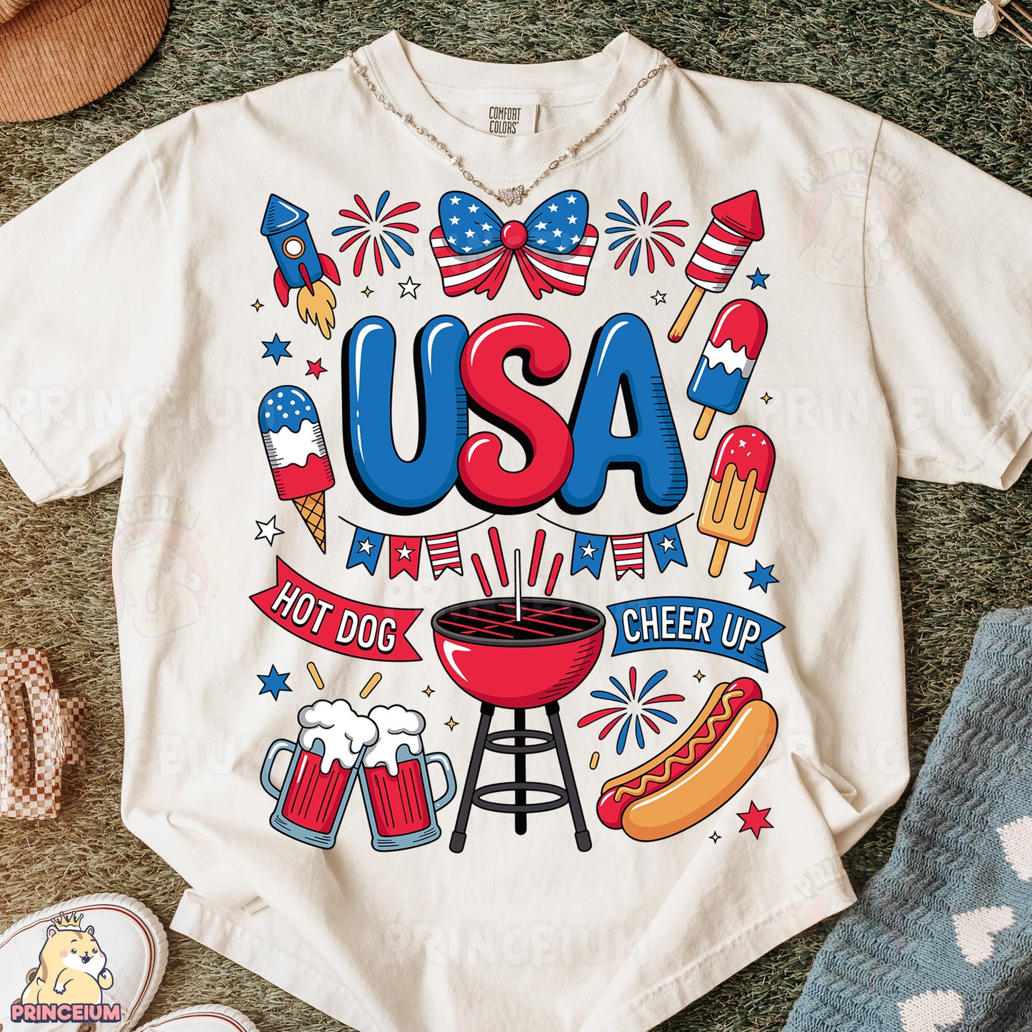 a t - shirt with the words usa on it