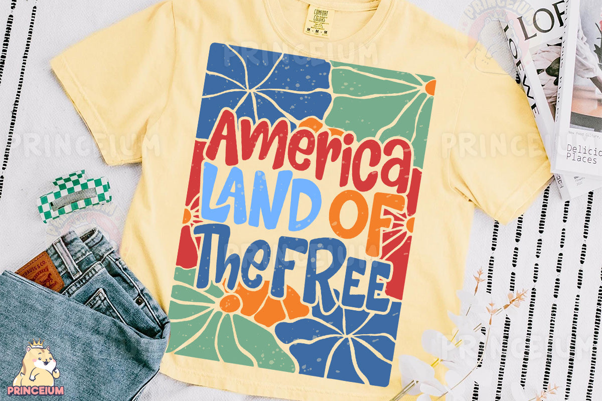 a t - shirt that says america land of the free