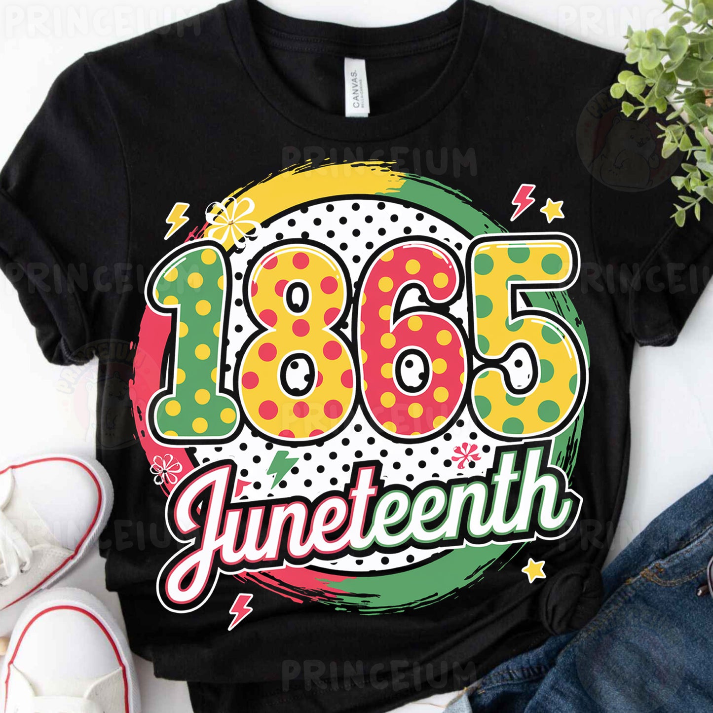 a t - shirt with the words juneteeth printed on it