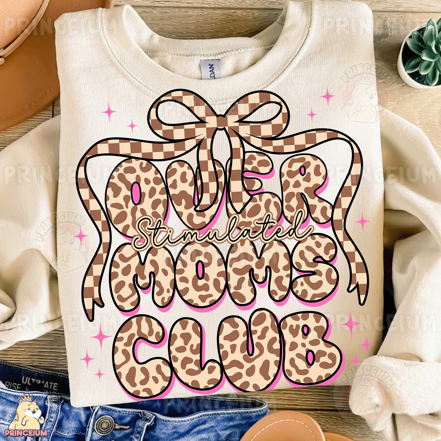 a t - shirt with a bow on it and some shoes