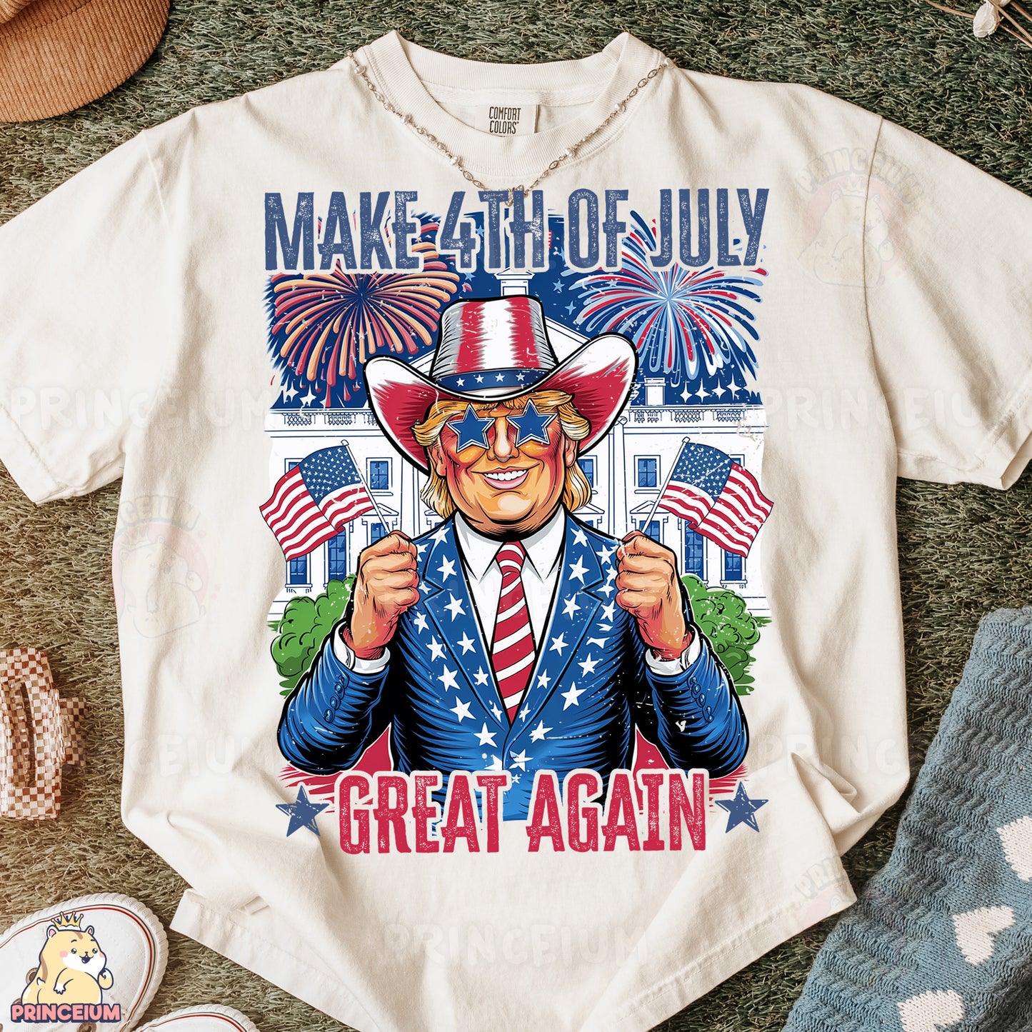 a t - shirt with an image of a man wearing a hat and glasses