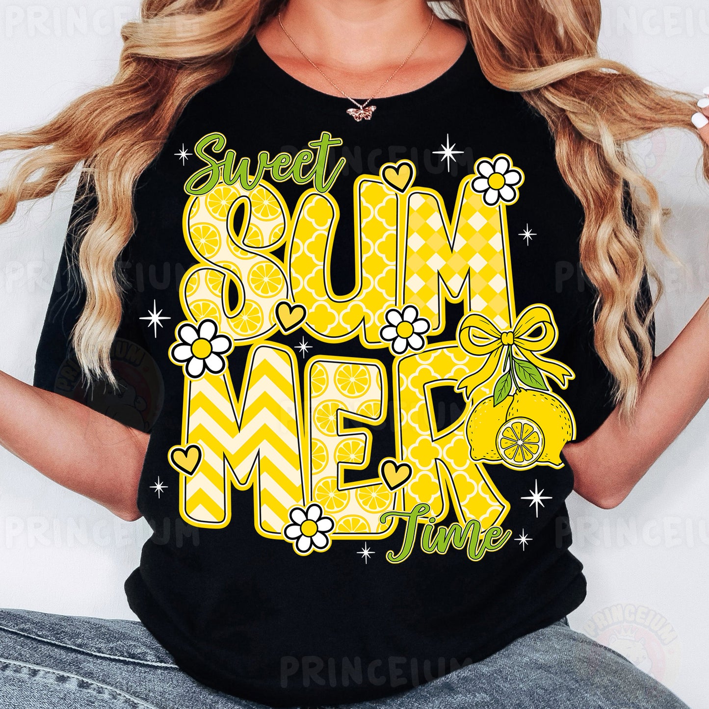 a woman wearing a t - shirt that says sweet gum me up