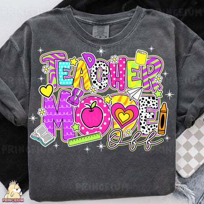 a t - shirt with the words teacher mom on it