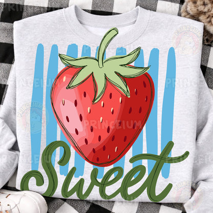 Sweet Strawberry Sublimation Design PNG  Fruit Summer Digital Download