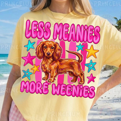 Less Meanies More Weenies Sublimation Design PNG  Dachshund Dog Digital Download
