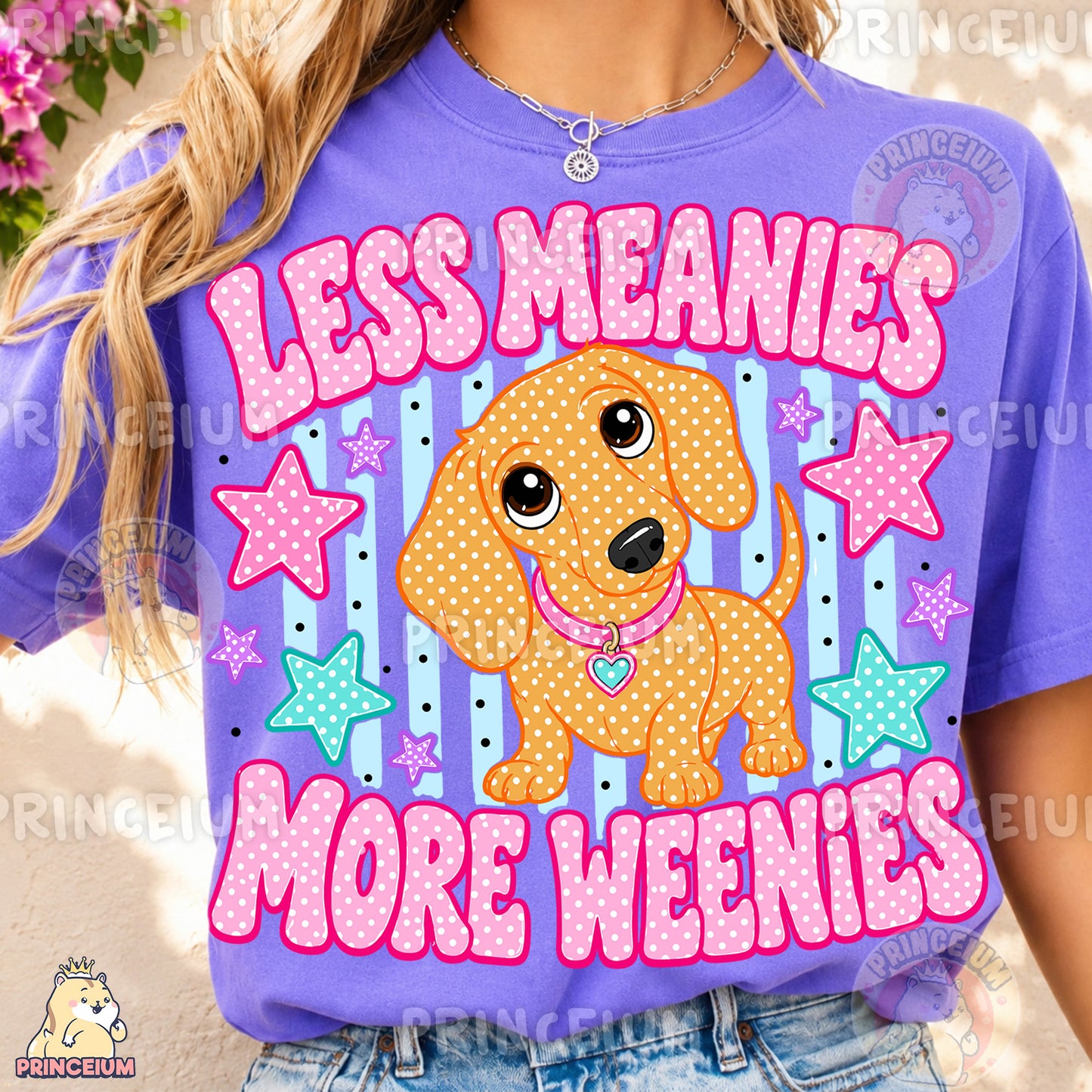 Less Meanies More Weenies Sublimation Design PNG Dachshund Digital Download NEW26