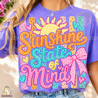 Sunshine State of Mind Sublimation Design PNG  Summer Sun Digital Download NEW26
