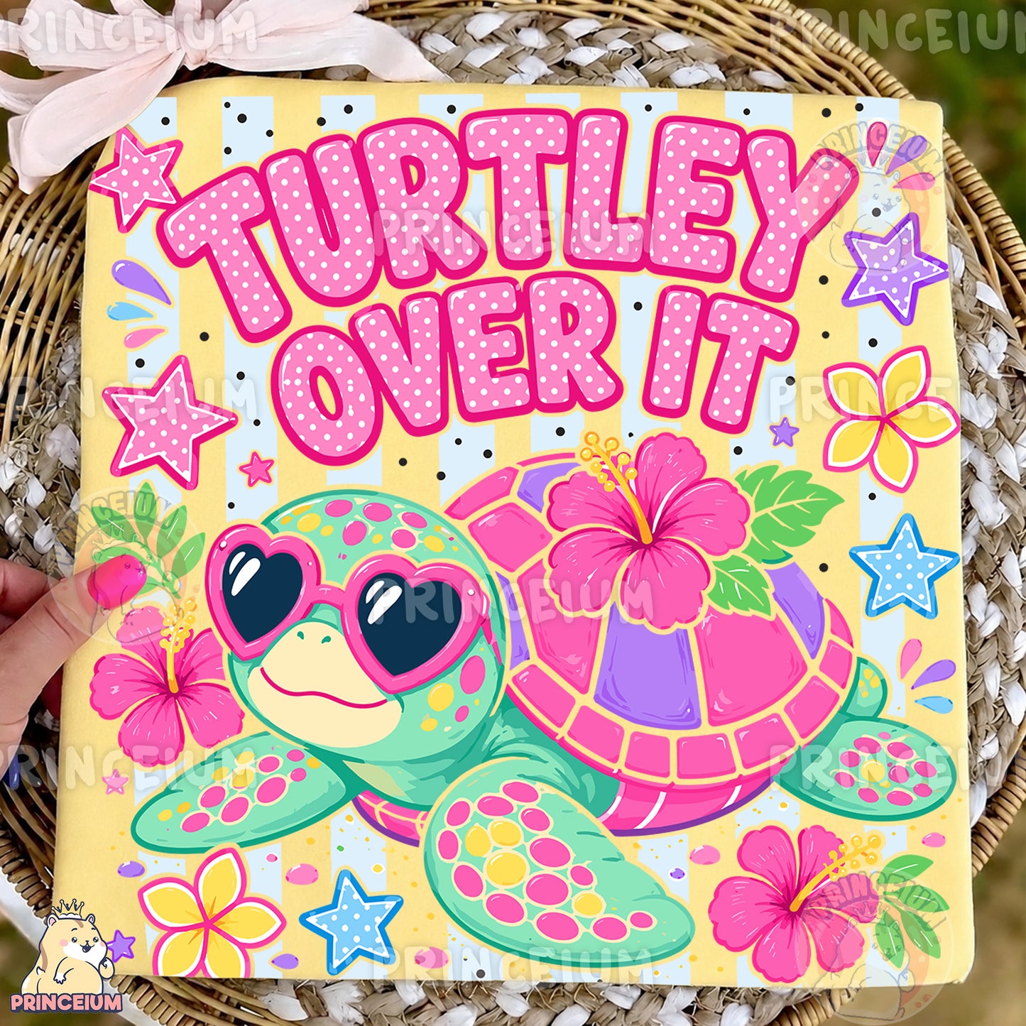 Turtley Over It Sublimation Design PNG Cute Turtle Heart Sunglasses Digital Download