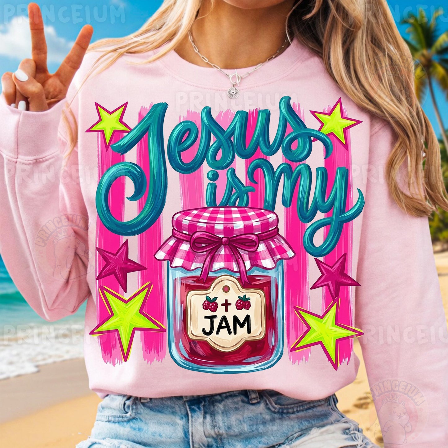 Jesus is my Jam PNG  Christian Sublimation Design for Shirts