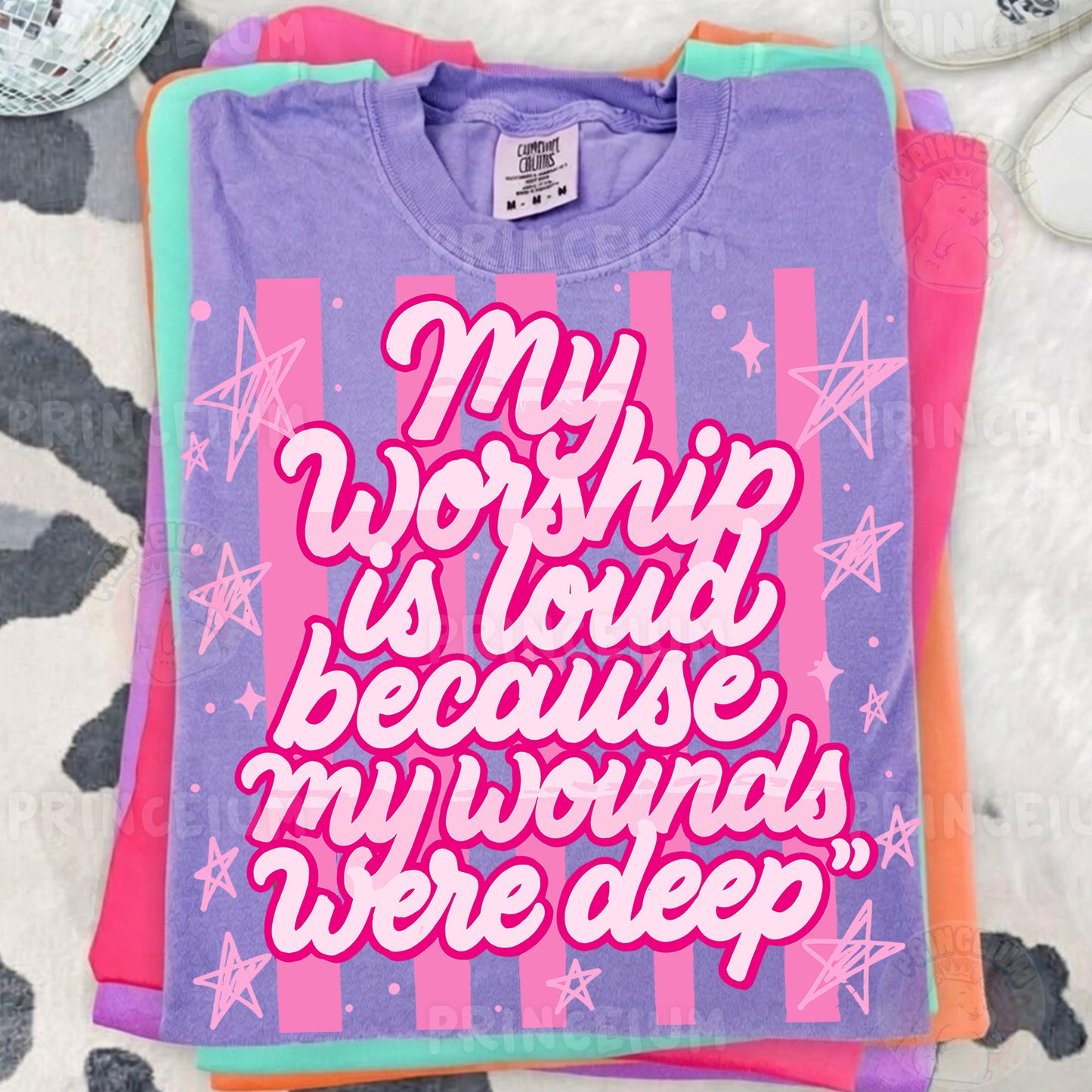 My Worship Is Loud Because My Wounds Were Deep Sublimation Design PNG Christian Faith Digital Download