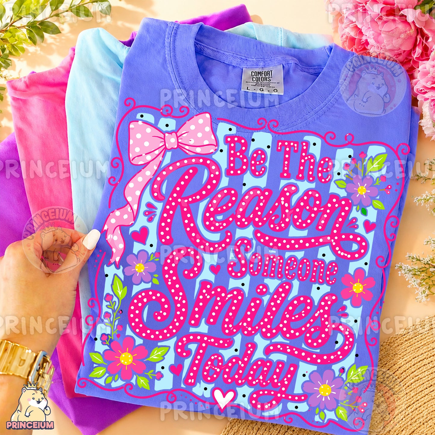 Be The Reason Someone Smiles Today Sublimation Design PNG Floral Inspirational Digital Download NEW26