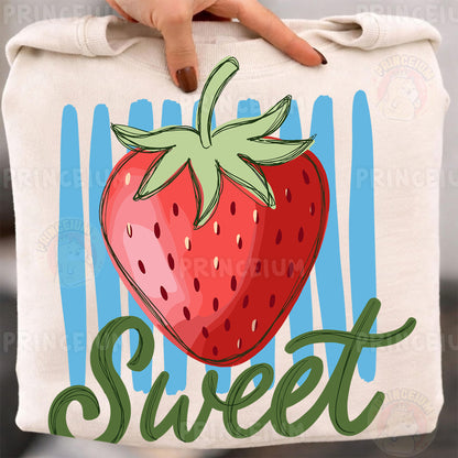 Sweet Strawberry Sublimation Design PNG  Fruit Summer Digital Download