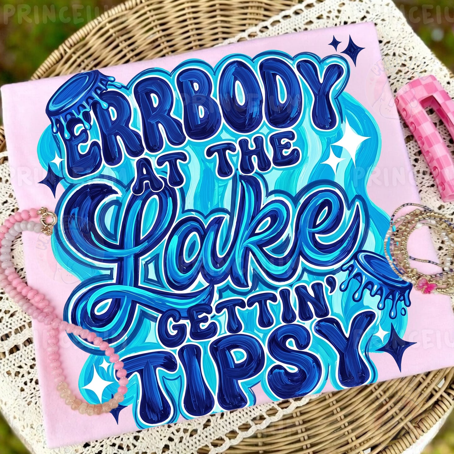 Errbody At The Lake Gettin Tipsy PNG, Funny Lake Trip Shirt Design, Summer Vacation Sublimation