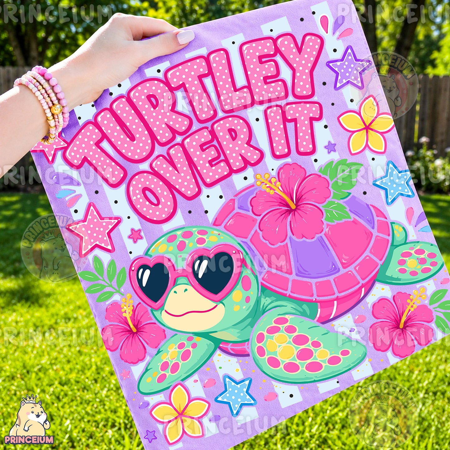 Turtley Over It Sublimation Design PNG Cute Turtle Heart Sunglasses Digital Download