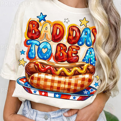 Bad Day To Be A Weiner Sublimation Design PNG | Funny Hot Dog Patriotic Digital Download
