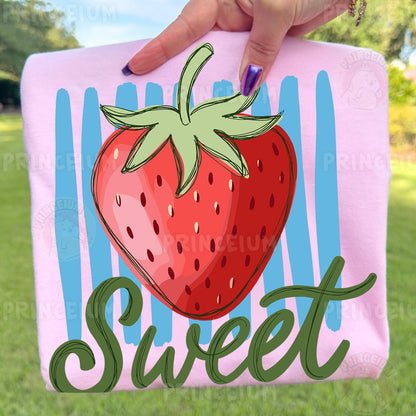 Sweet Strawberry Sublimation Design PNG  Fruit Summer Digital Download